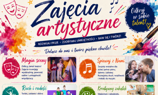 Zdjęcie do Zajęcia artystyczne 2026/2027 zapisy